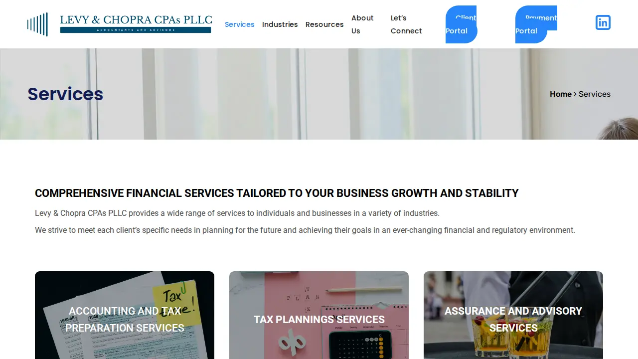 Levy & Chopra CPAs PLLC page