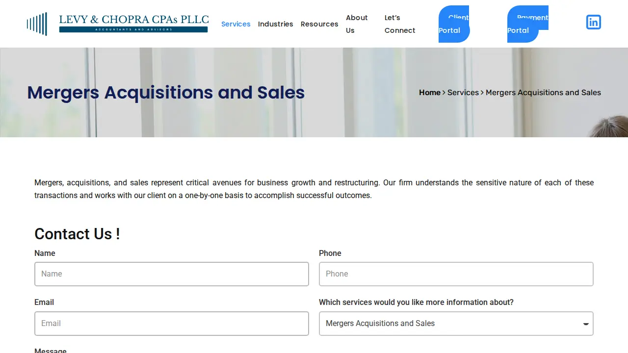 Levy & Chopra CPAs PLLC page