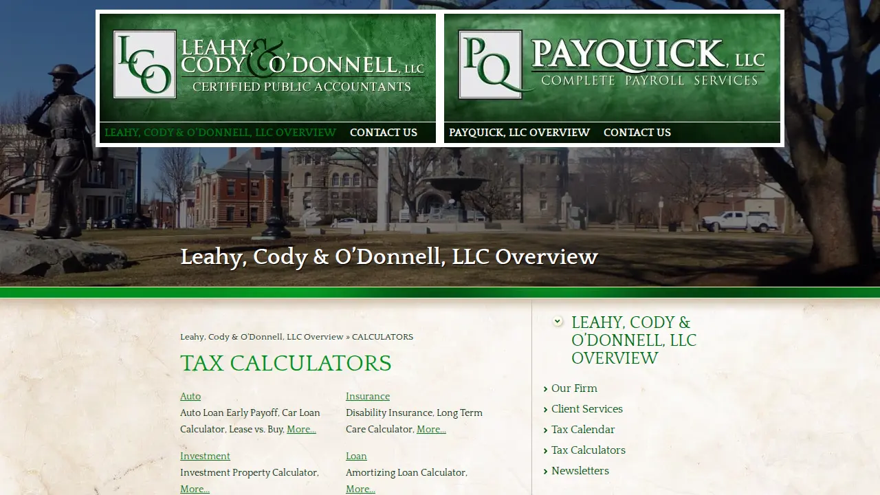 Pay Quick Inc page