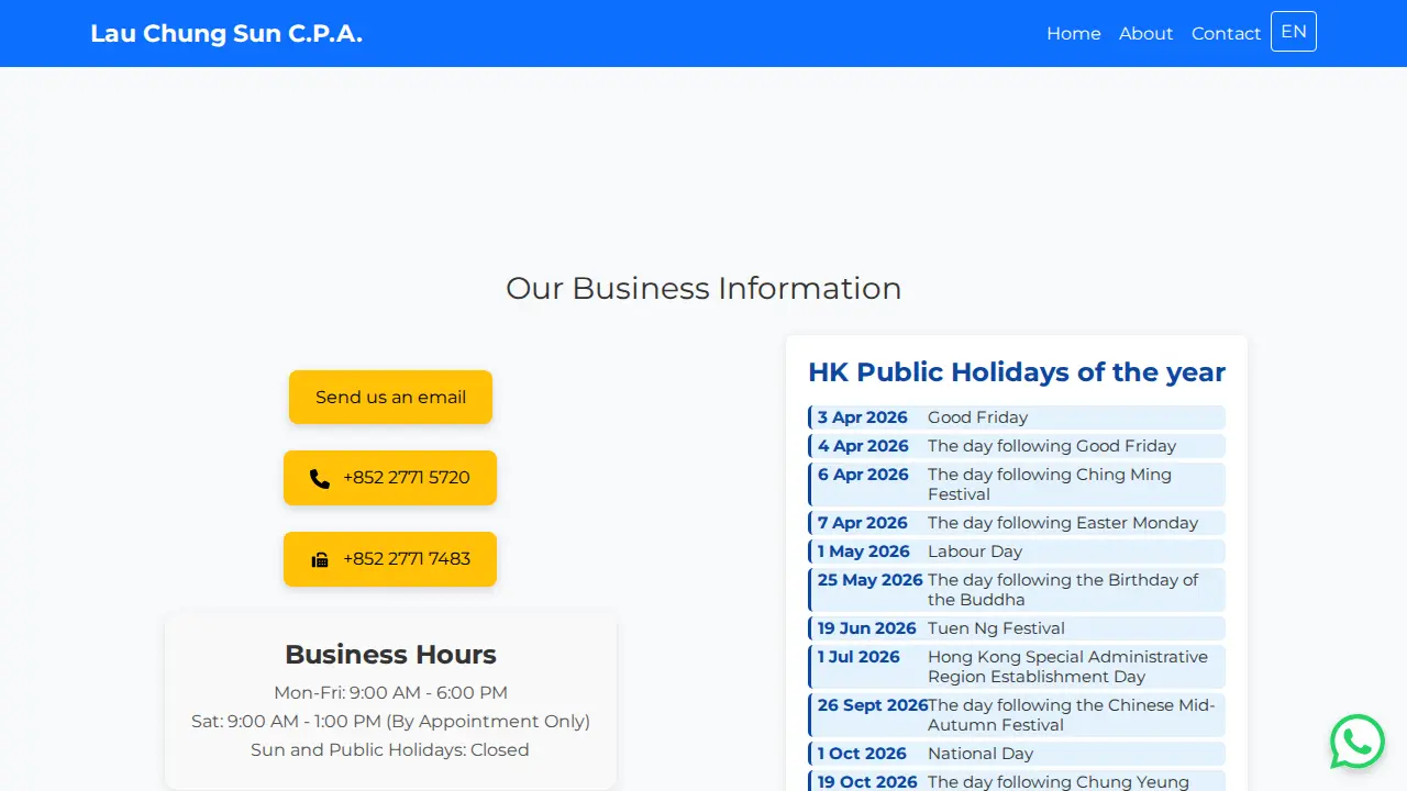 Lau Chung Sun CPA page