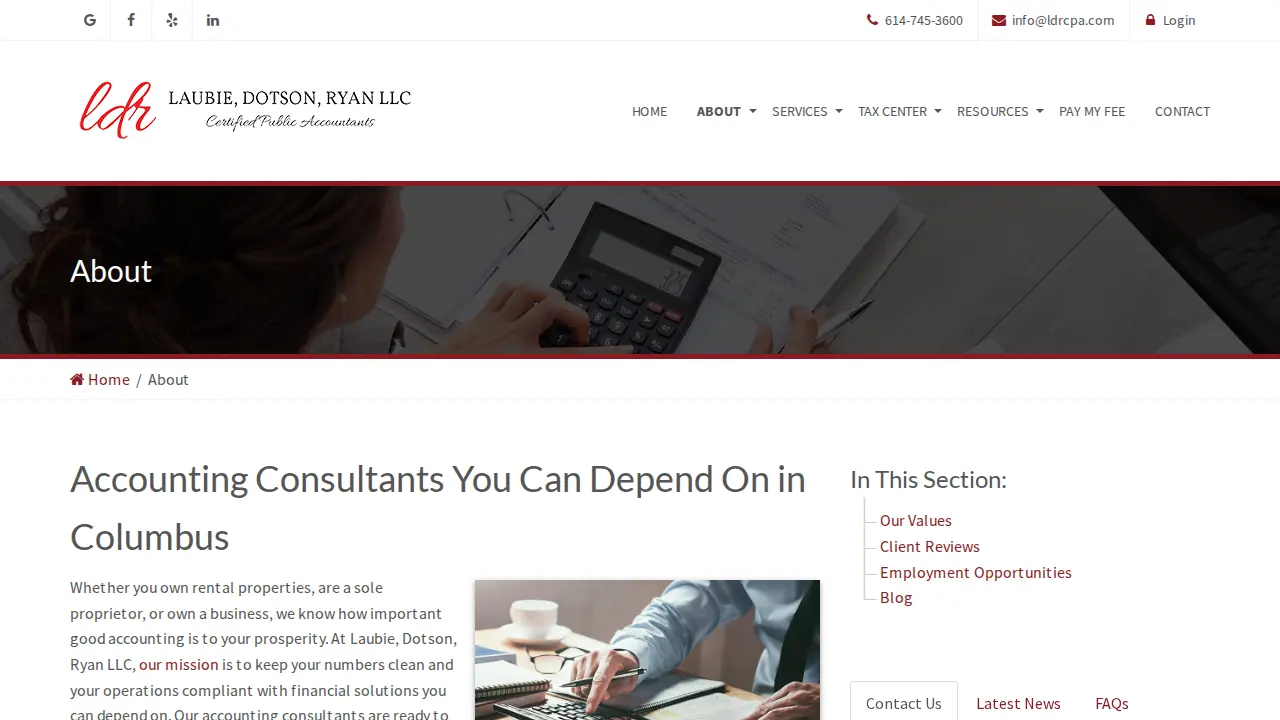 Laubie, Dotson, Ryan LLC page