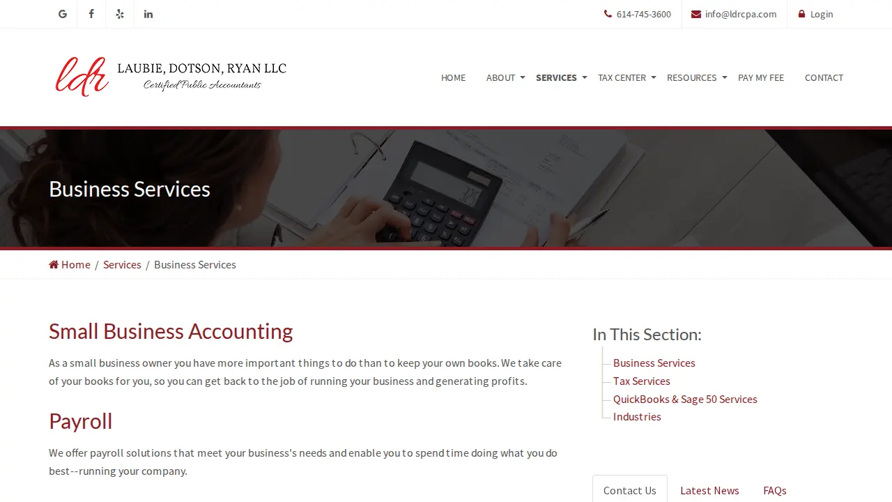 Laubie, Dotson, Ryan LLC page