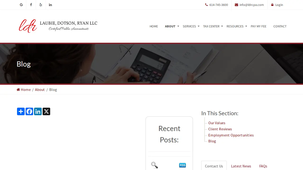 Laubie, Dotson, Ryan LLC page