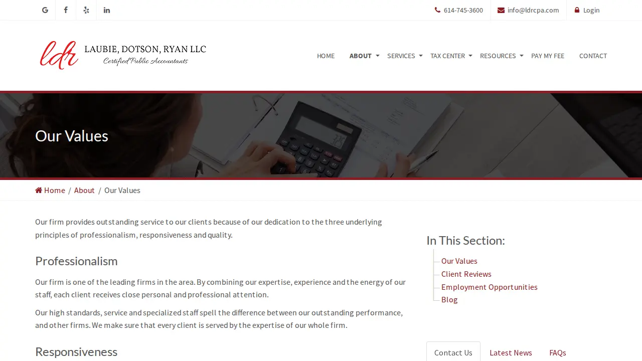 Laubie, Dotson, Ryan LLC page