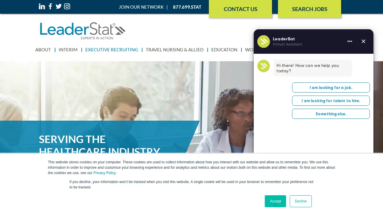 LeaderStat website