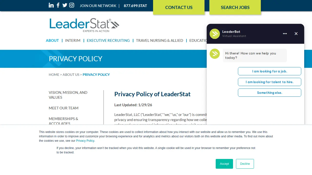 LeaderStat page