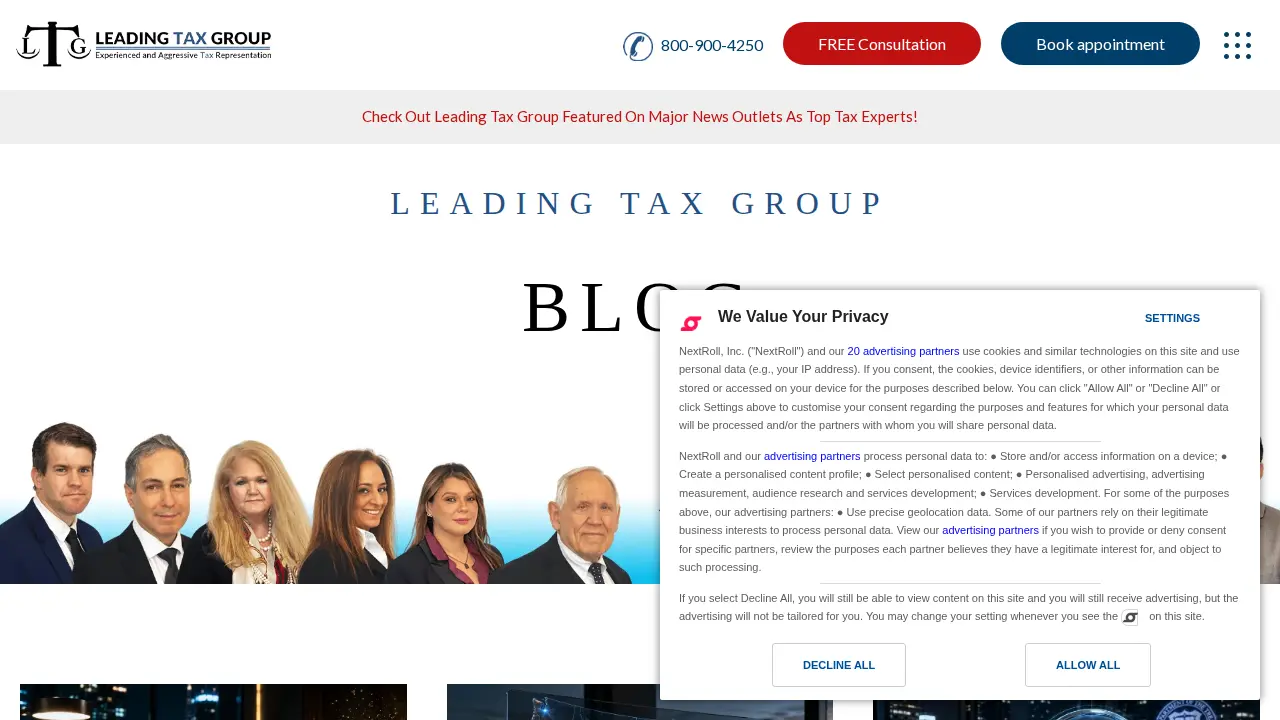 Leading Tax Group page
