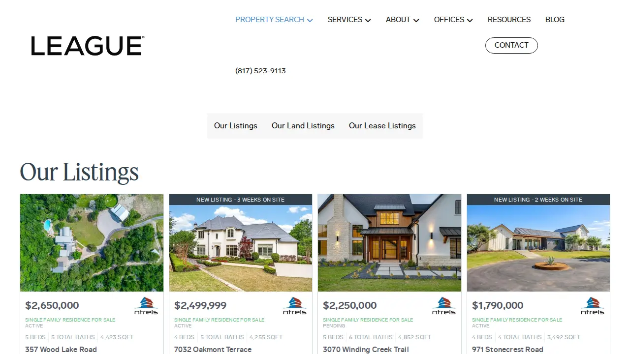 Robert Lambert - League Real Estate page