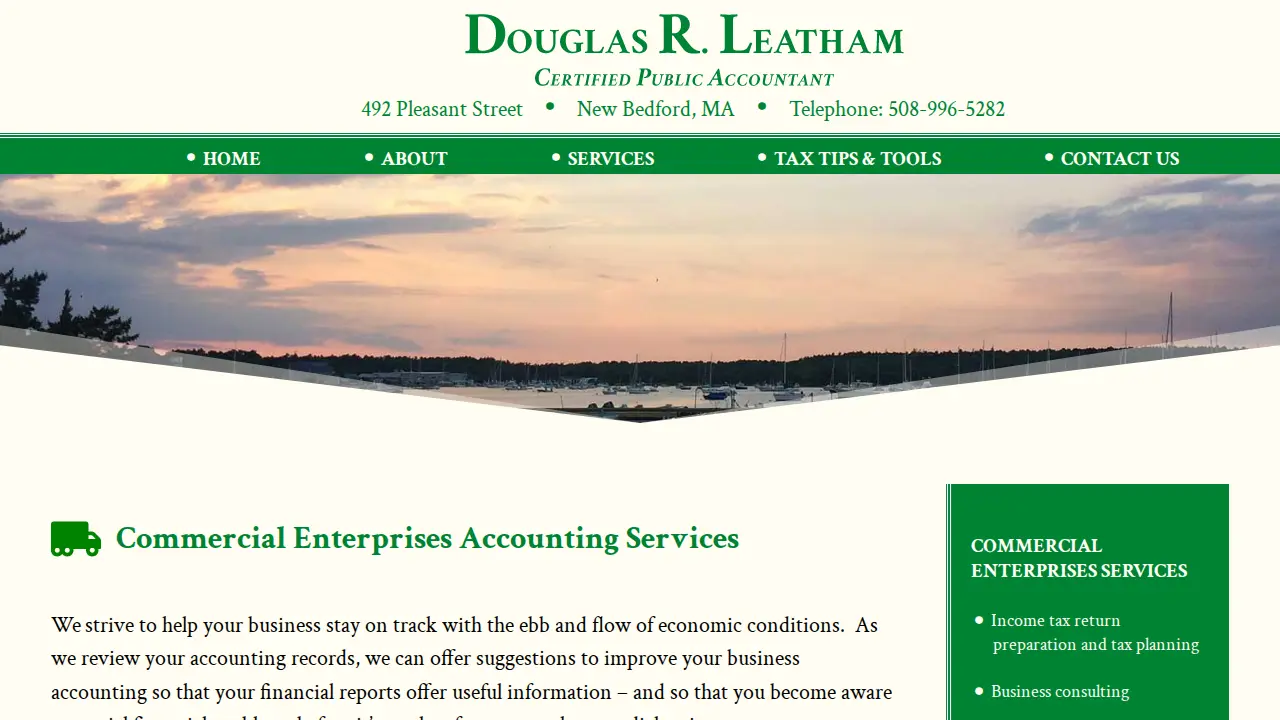 Douglas R. Leatham, CPA page