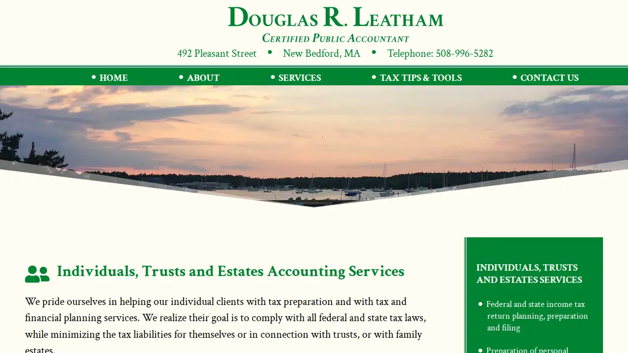 Douglas R. Leatham, CPA page