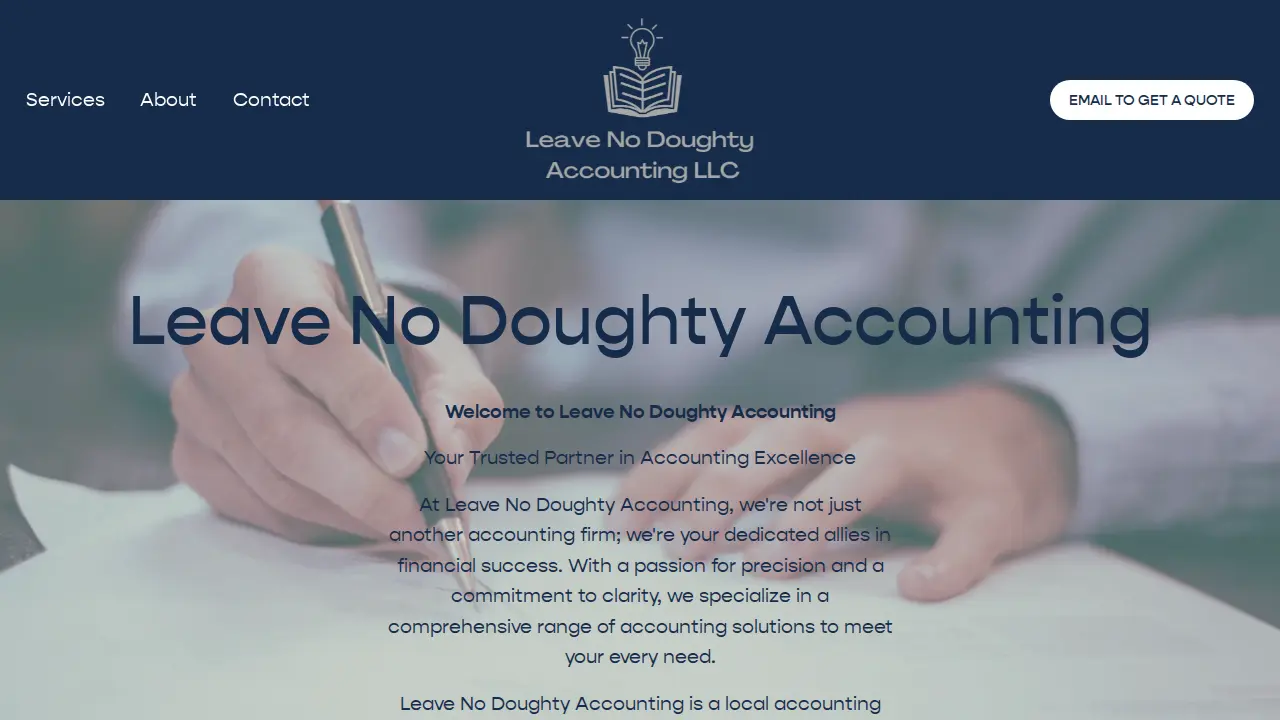 Leave No Doughty Accounting