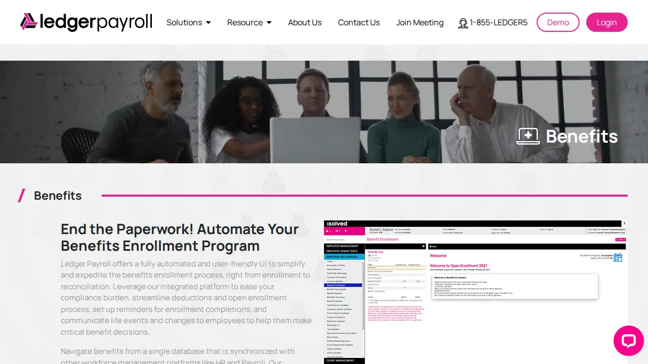 Ledger Payroll page