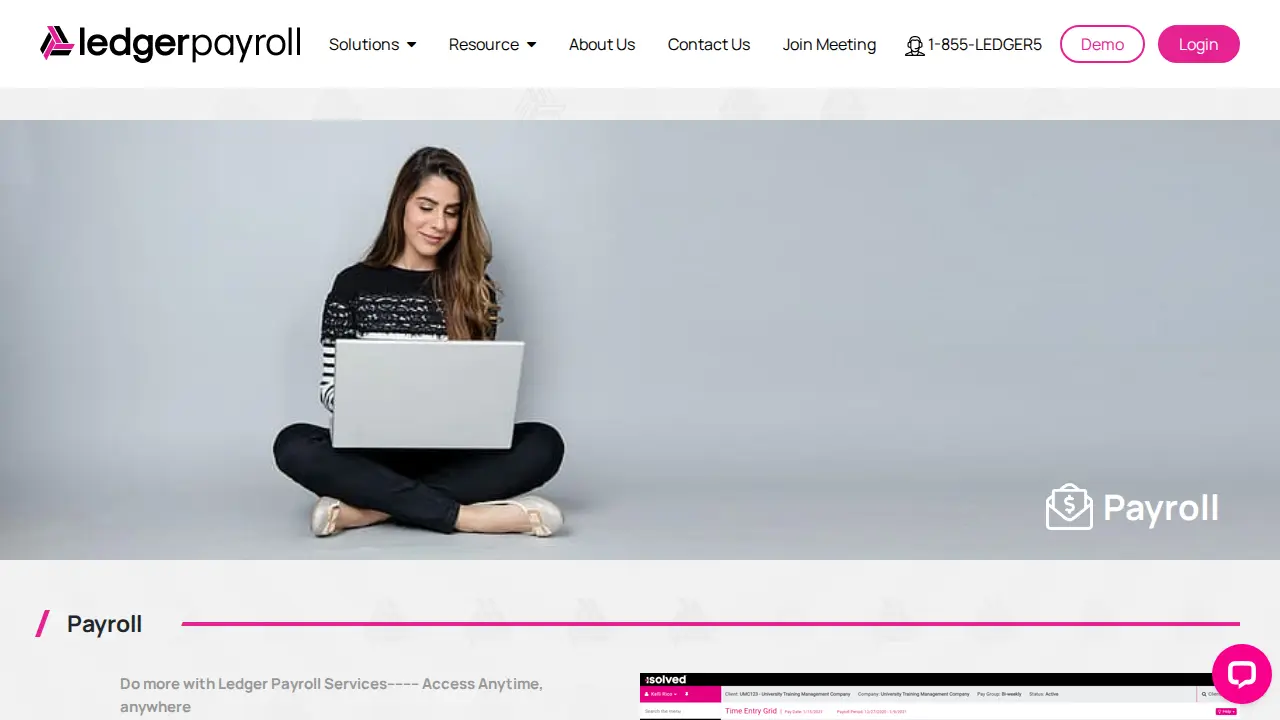 Ledger Payroll page