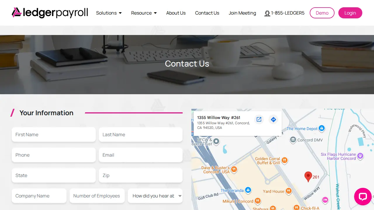 Ledger Payroll page