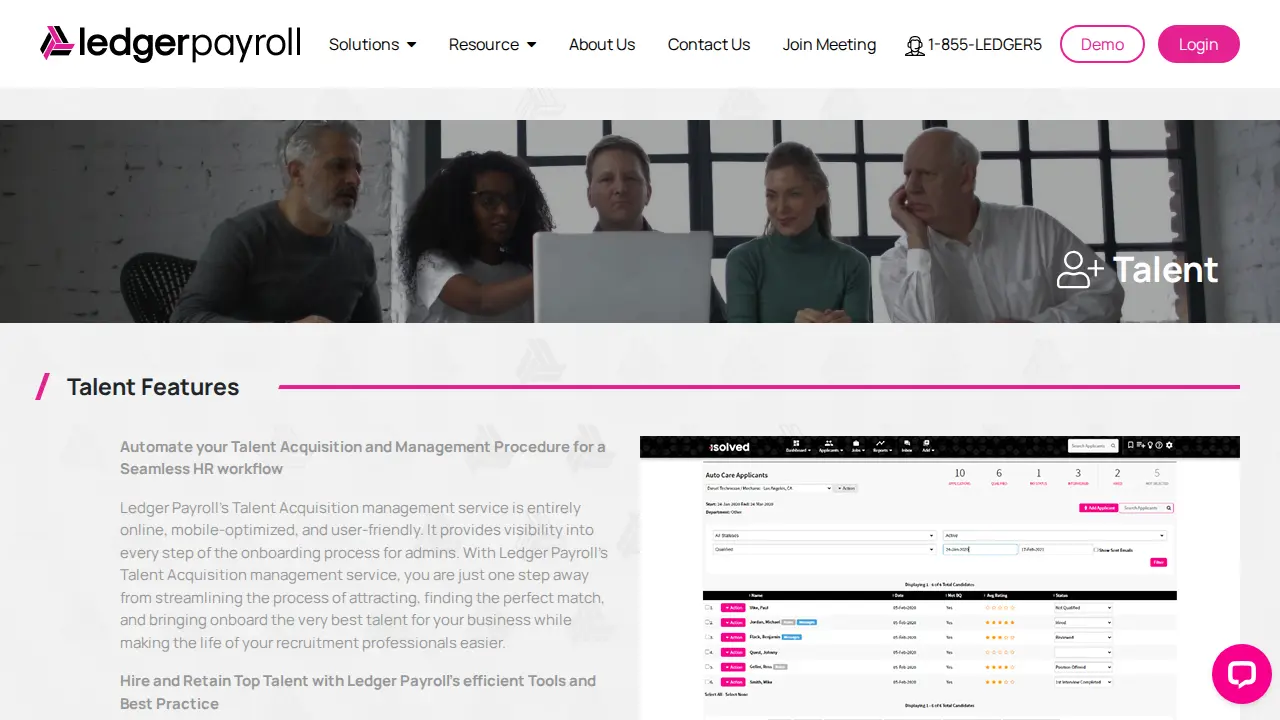 Ledger Payroll page