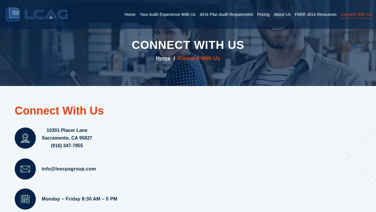 Lee CPA Audit Group page