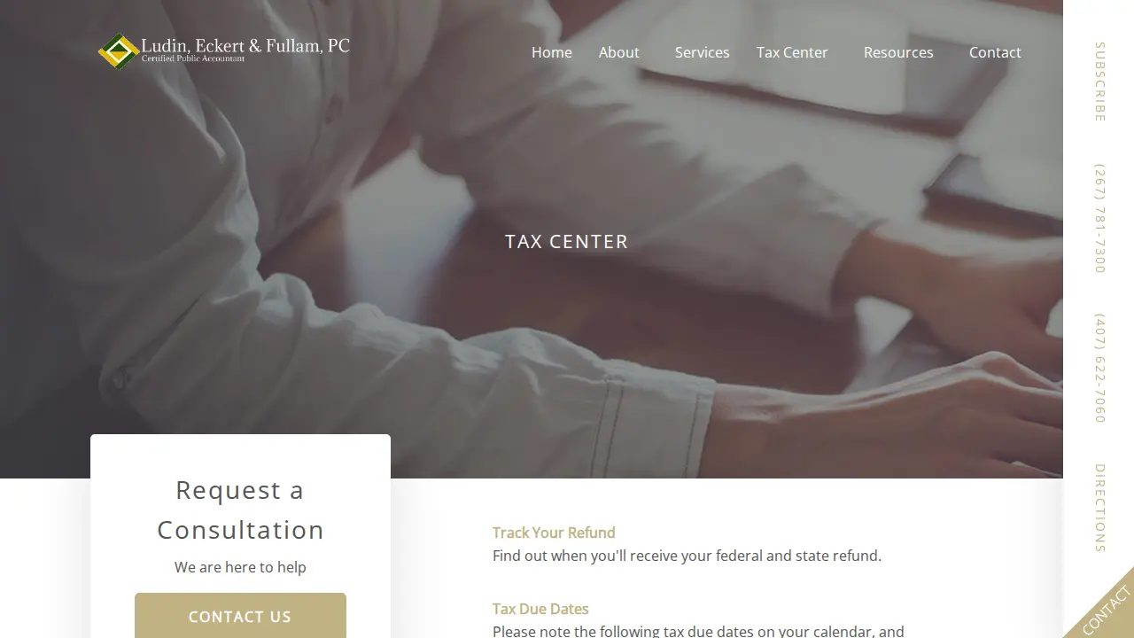 Ludin Eckert & Fullam PC page