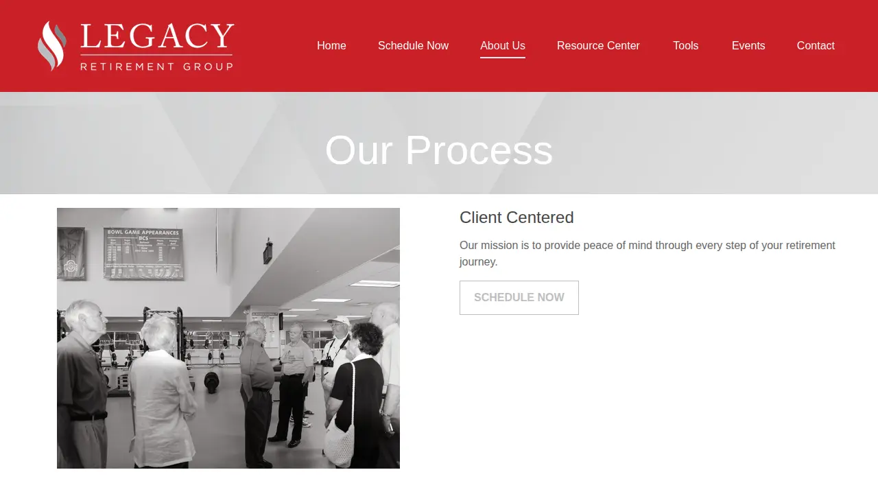 Legacy Retirement Group page