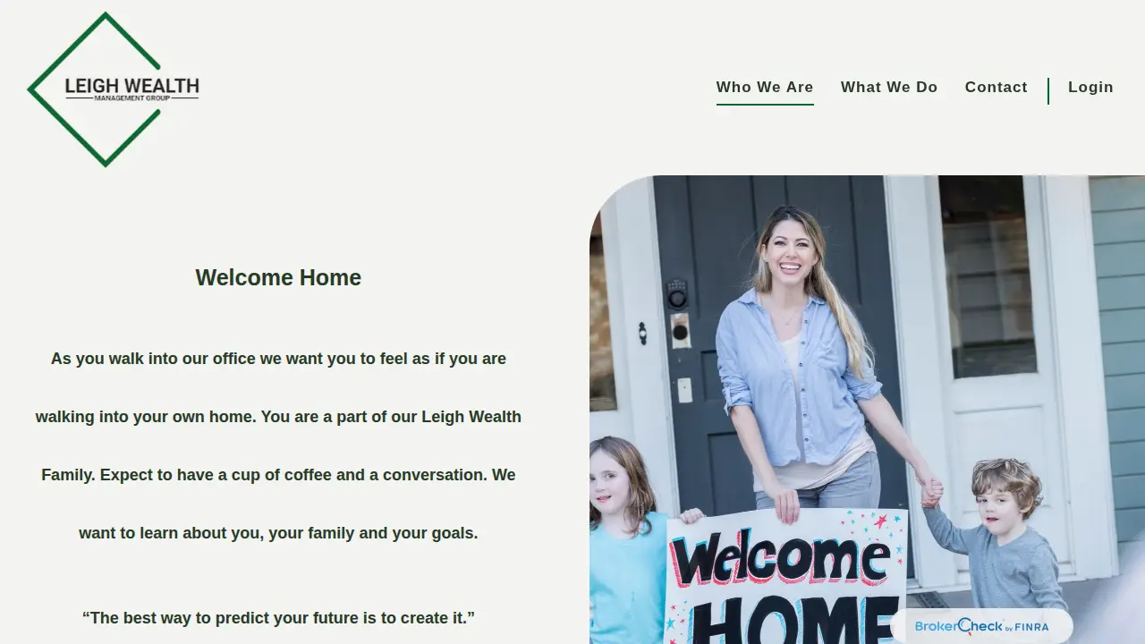 Leigh Wealth Management Group page