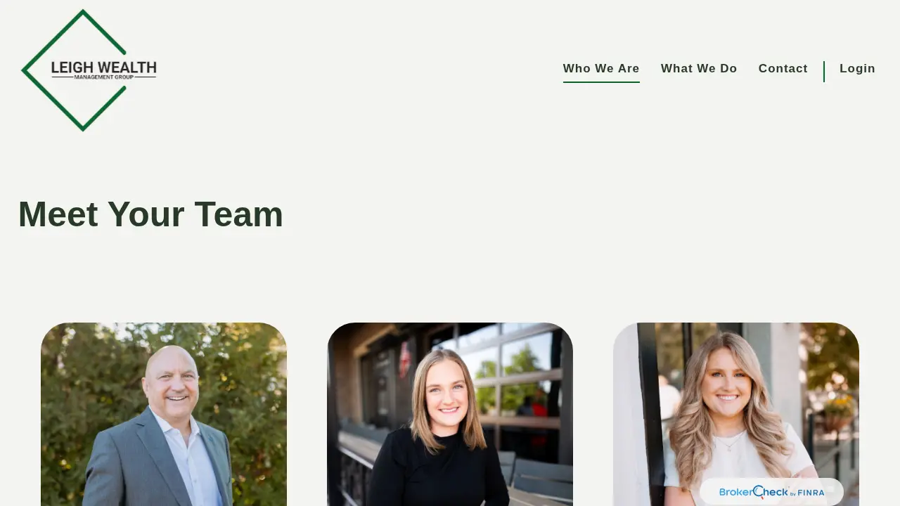 Leigh Wealth Management Group page