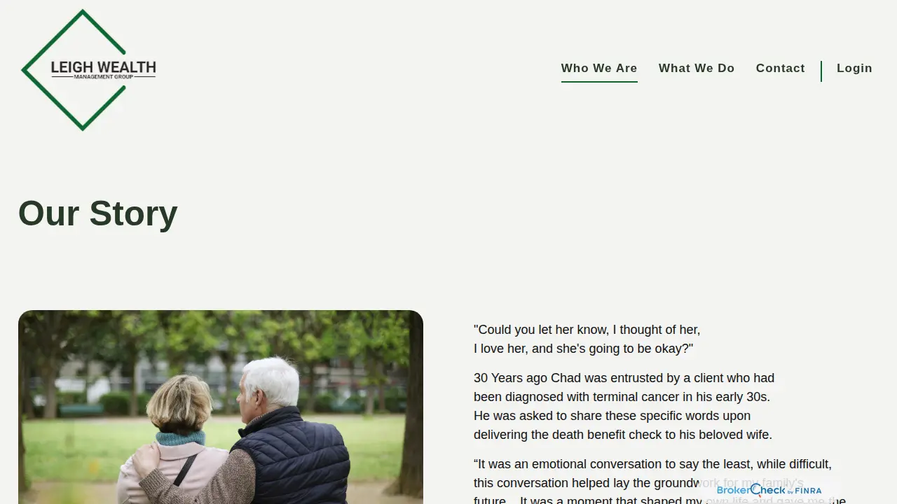 Leigh Wealth Management Group page