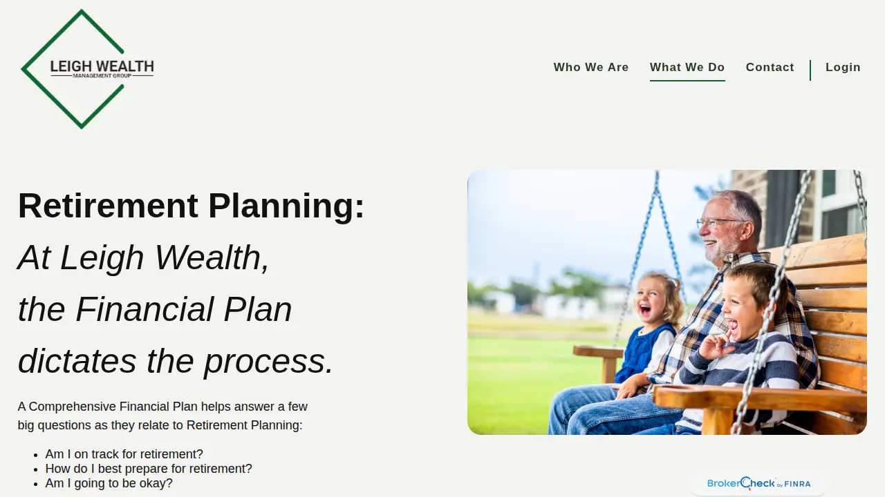 Leigh Wealth Management Group page