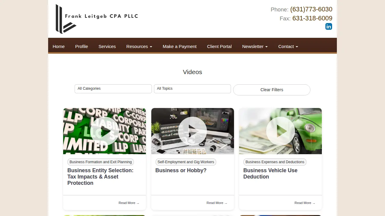Frank Leitgeb CPA PLLC page