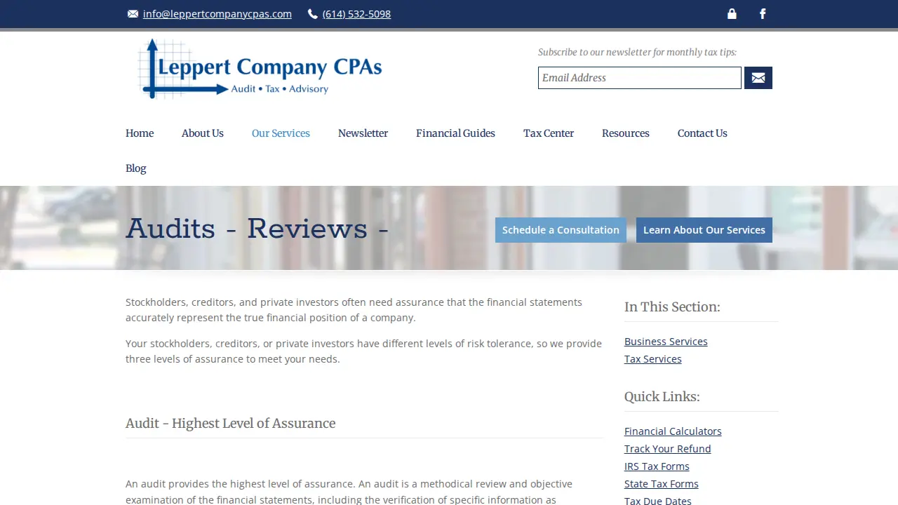Leppert Company CPAs, LLC page