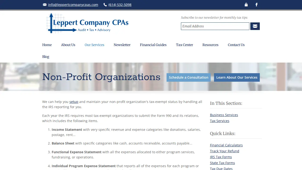 Leppert Company CPAs, LLC page