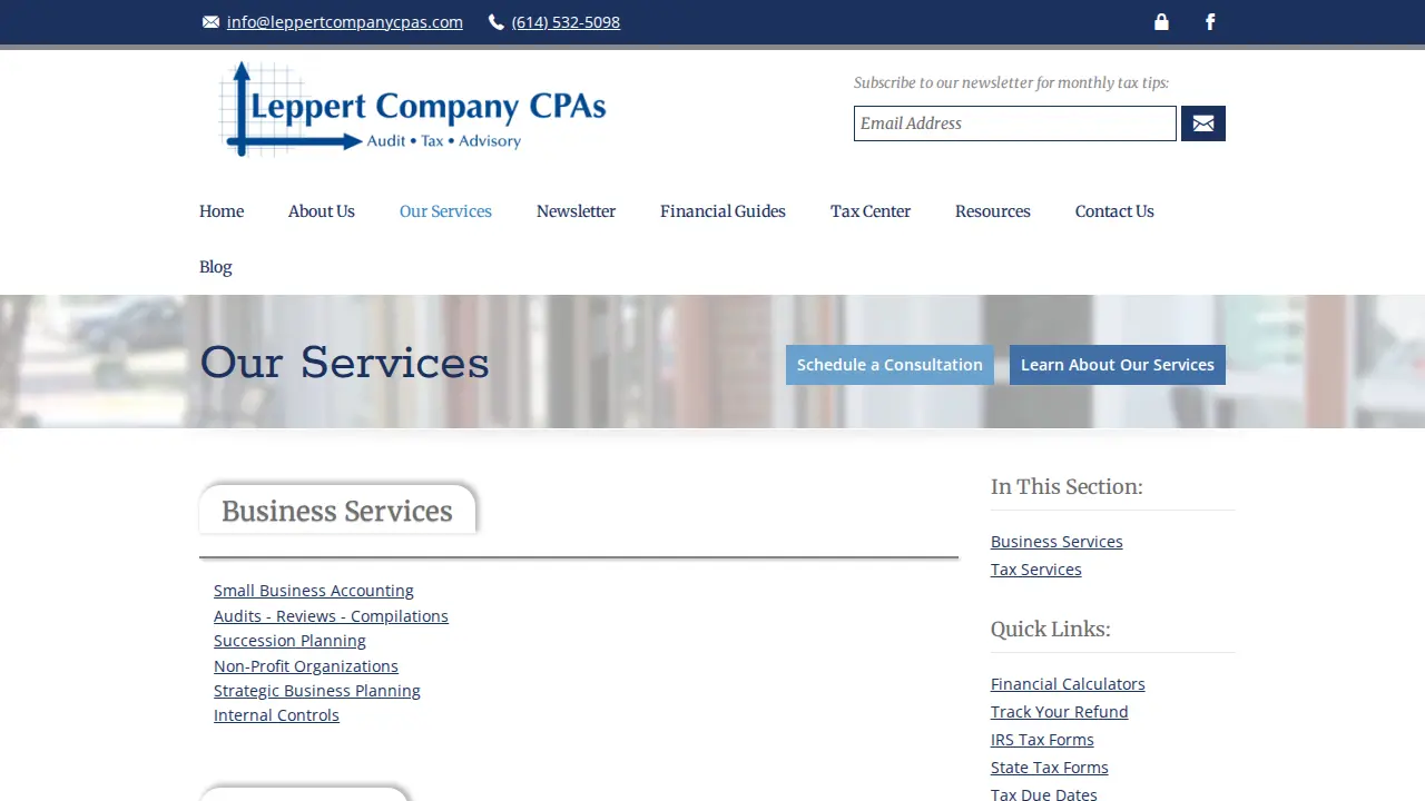 Leppert Company CPAs, LLC page
