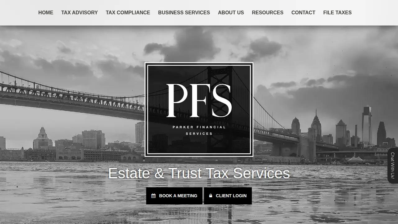 Parker Financial Services page
