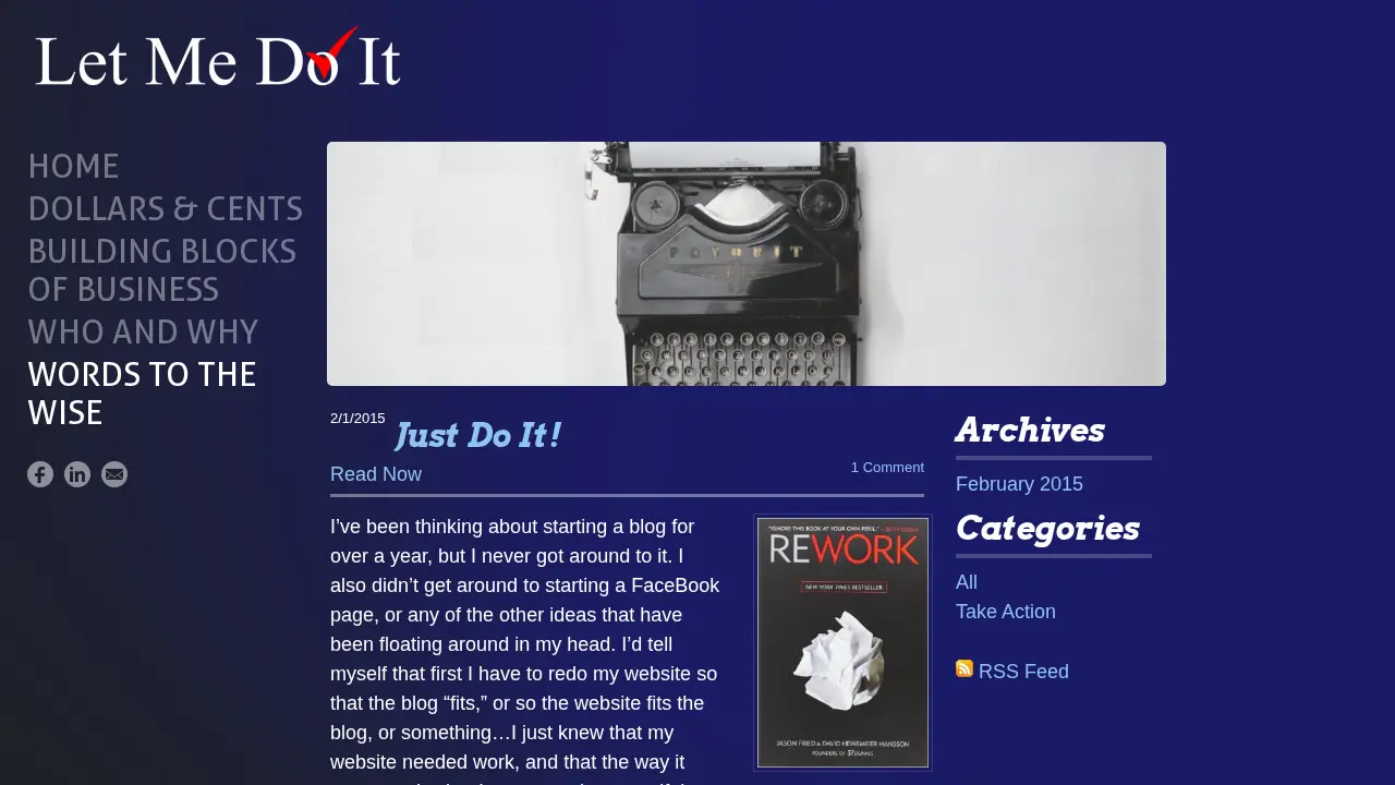 Let Me Do It page