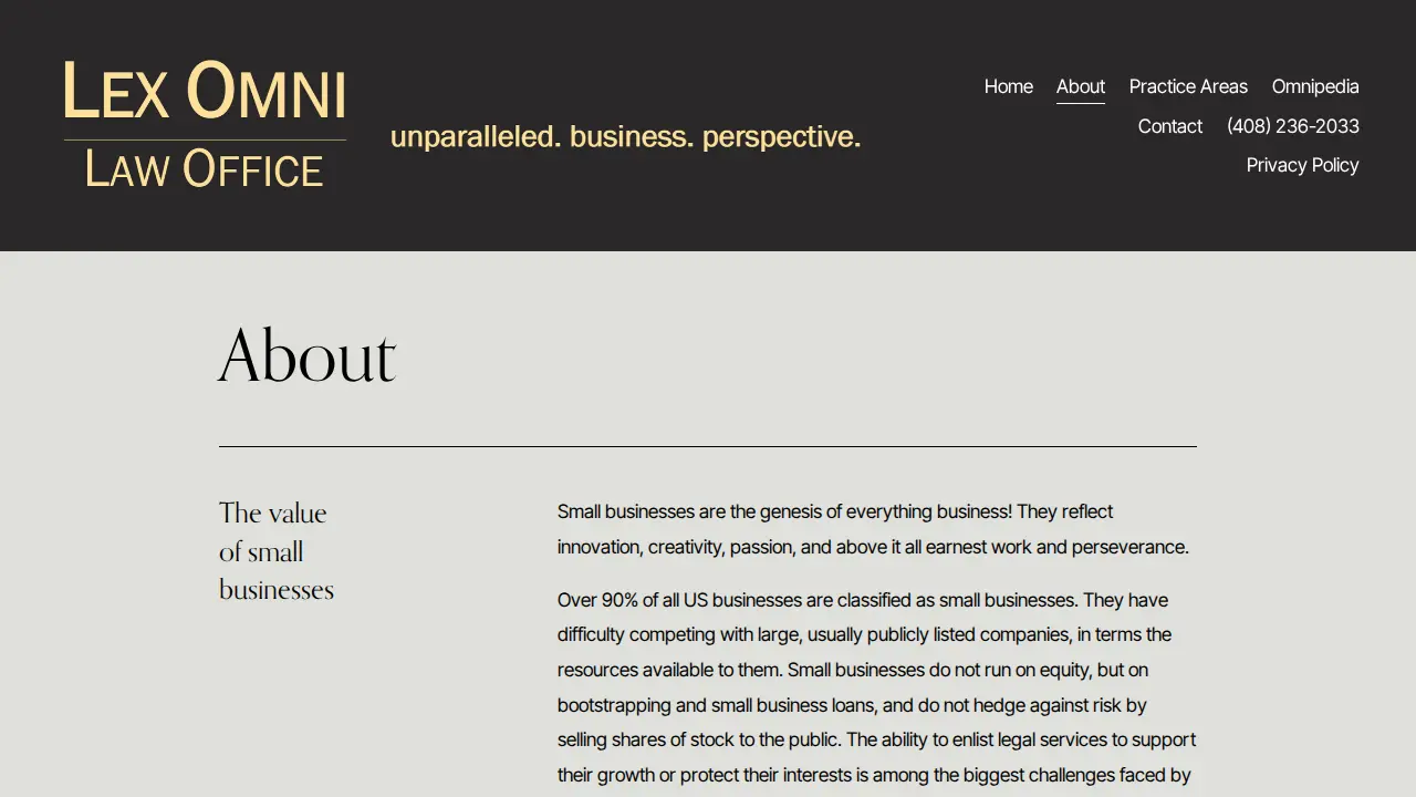 Lex Omni Law Office page