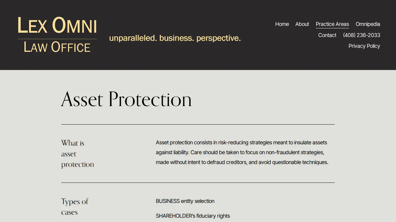 Lex Omni Law Office page