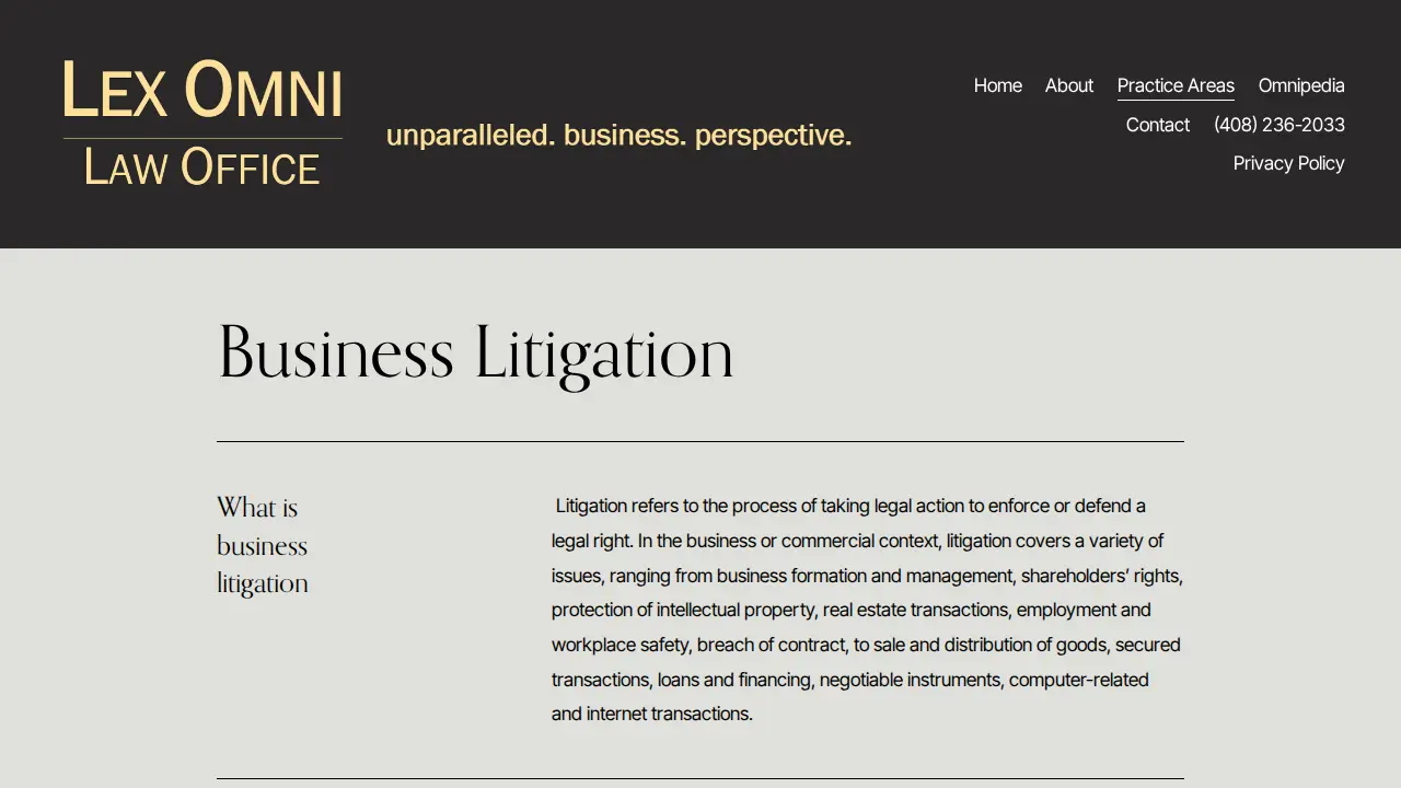 Lex Omni Law Office page