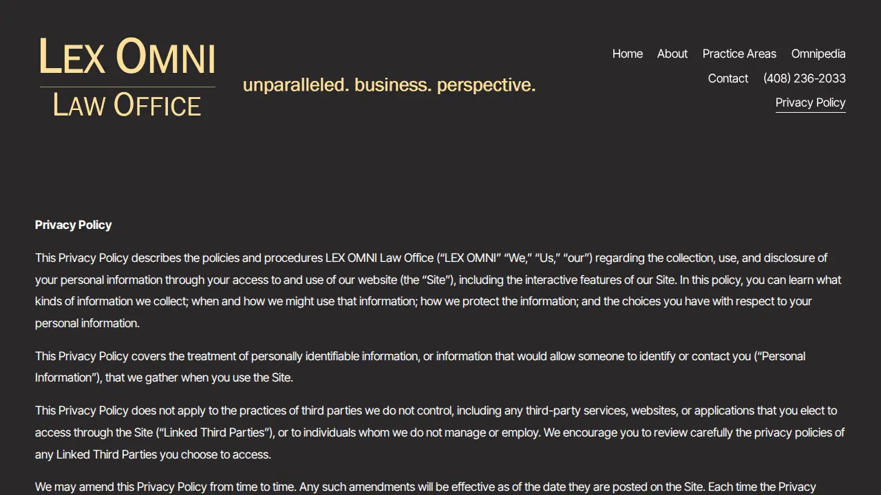Lex Omni Law Office page