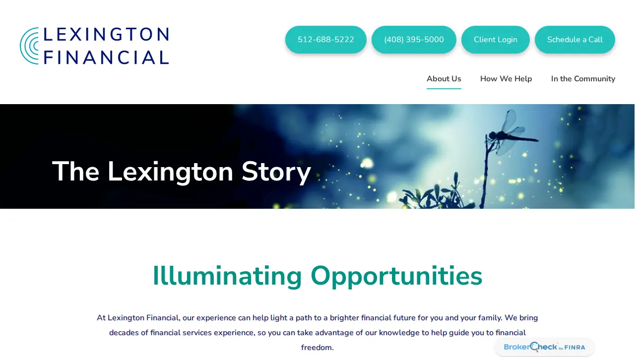 Lexington Financial page