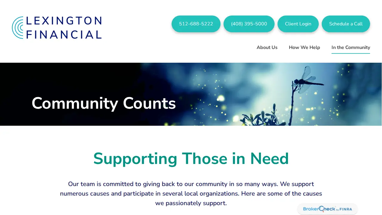 Lexington Financial page