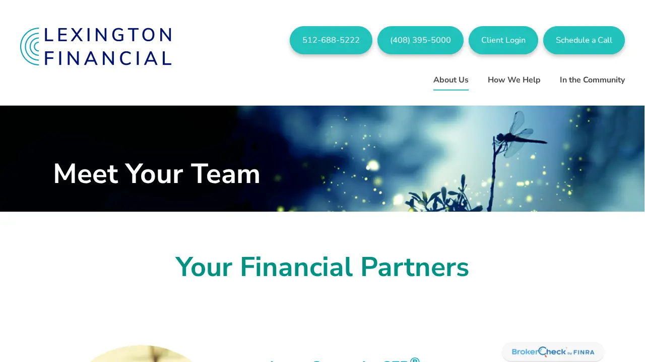 Lexington Financial page