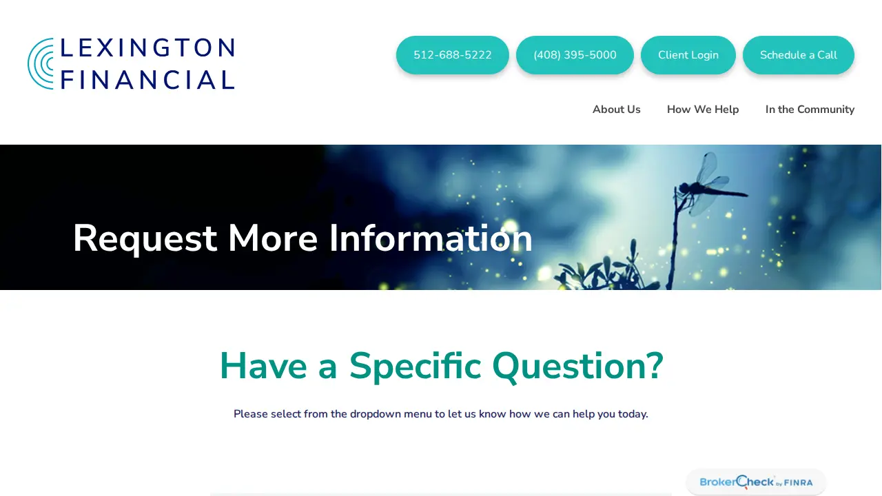 Lexington Financial page