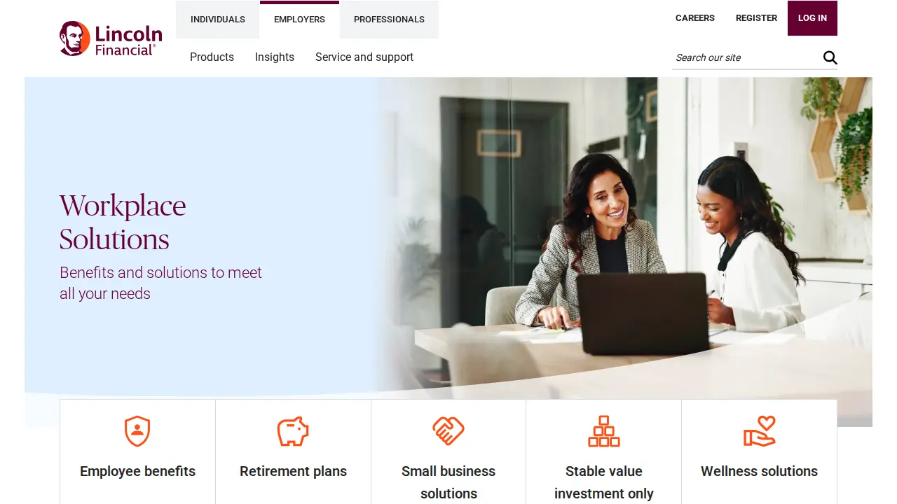 Lincoln Financial Group page