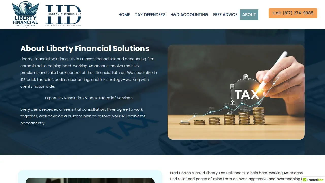 Liberty Financial Solutions | Horton Dennis CPA page