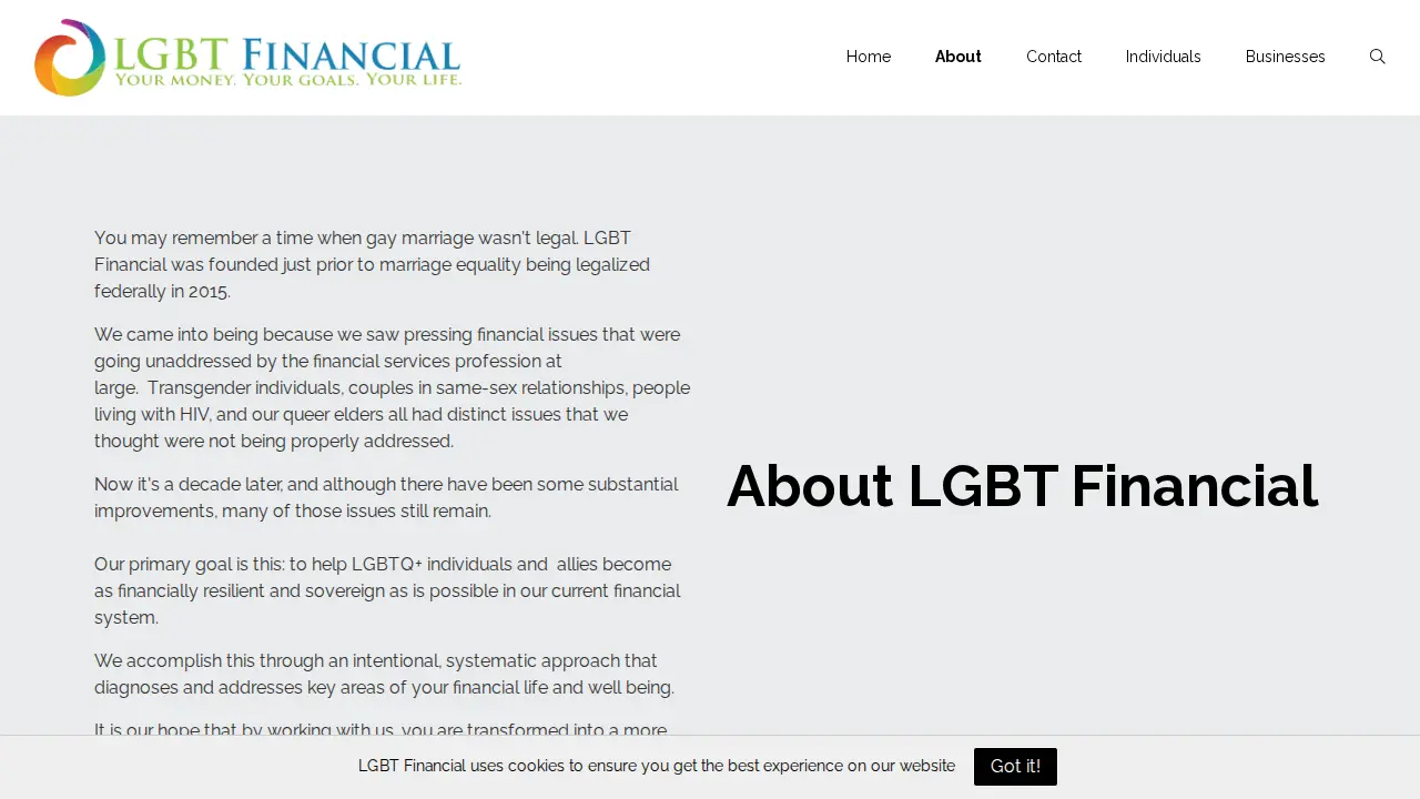 LGBT Financial page