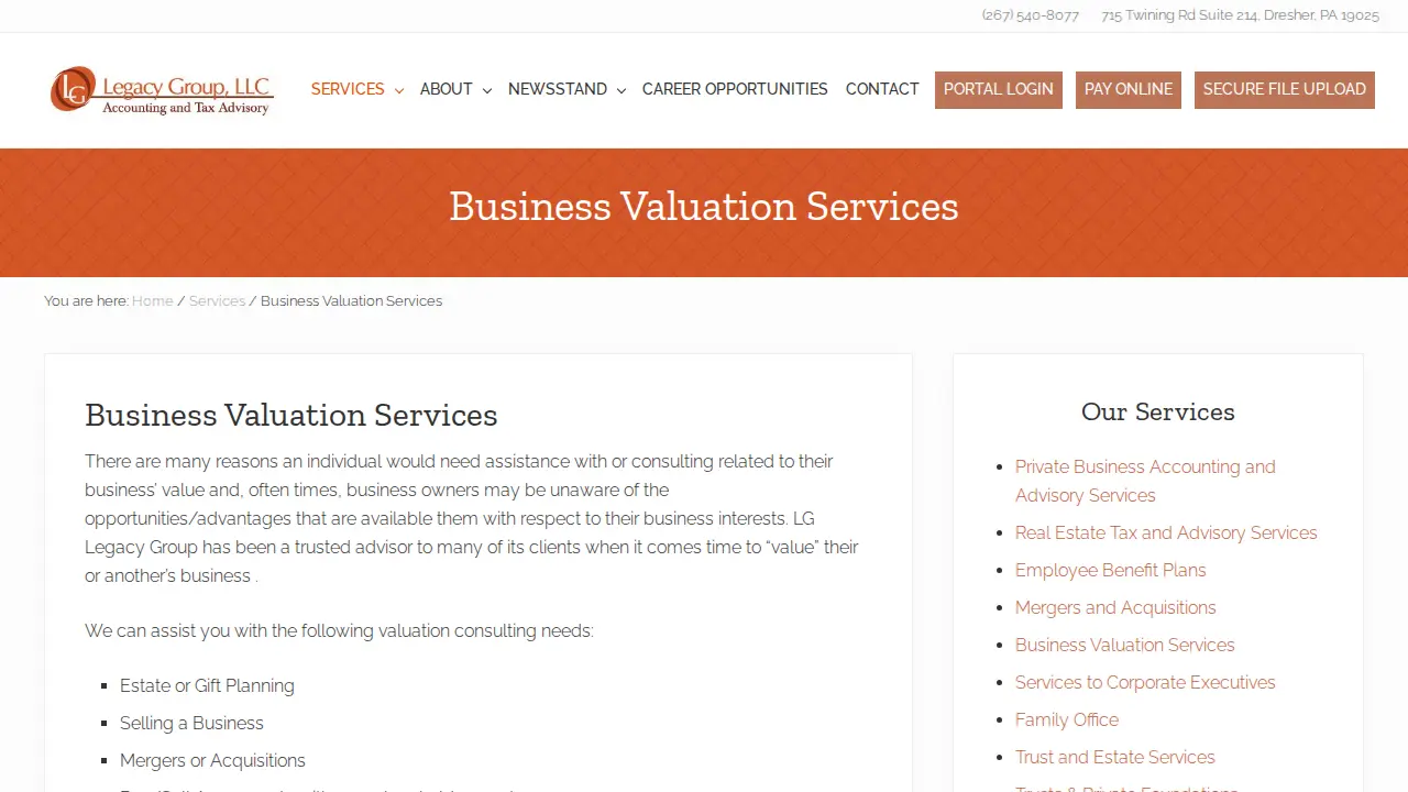 LG Legacy Group, LLC | Accountant CPA page