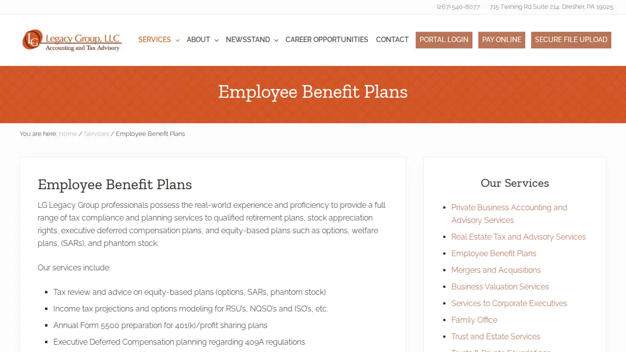 LG Legacy Group, LLC | Accountant CPA page