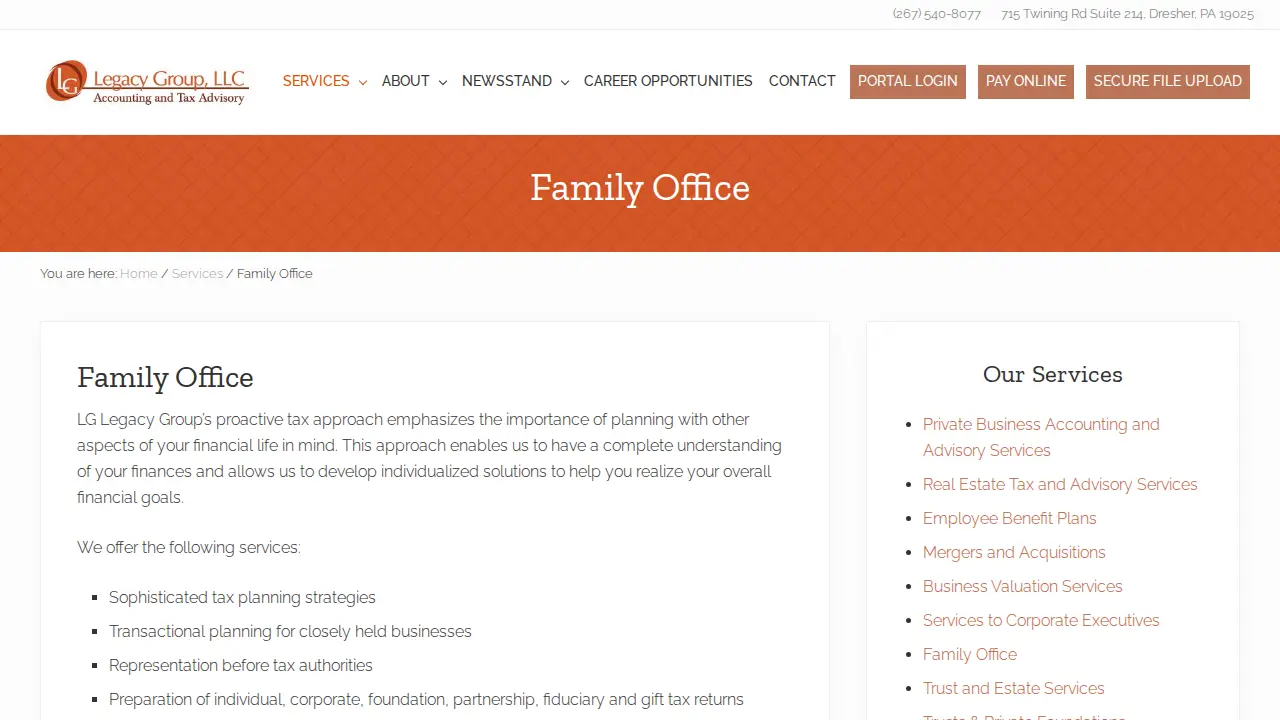 LG Legacy Group, LLC | Accountant CPA page