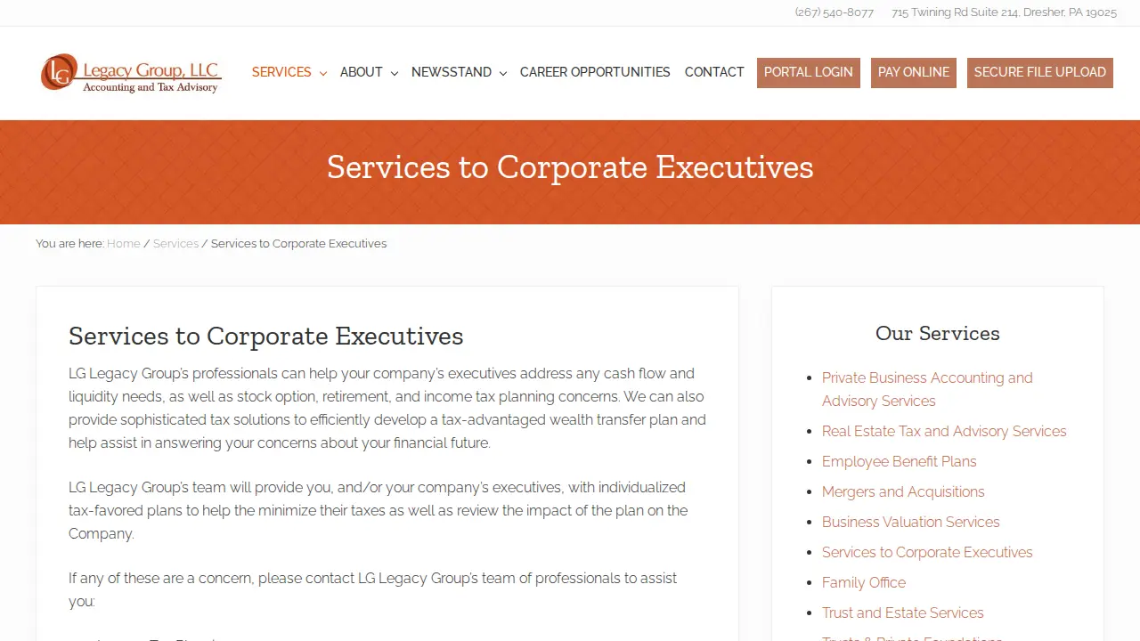 LG Legacy Group, LLC | Accountant CPA page