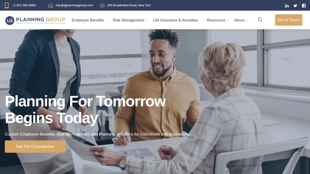 LG Planning Group page