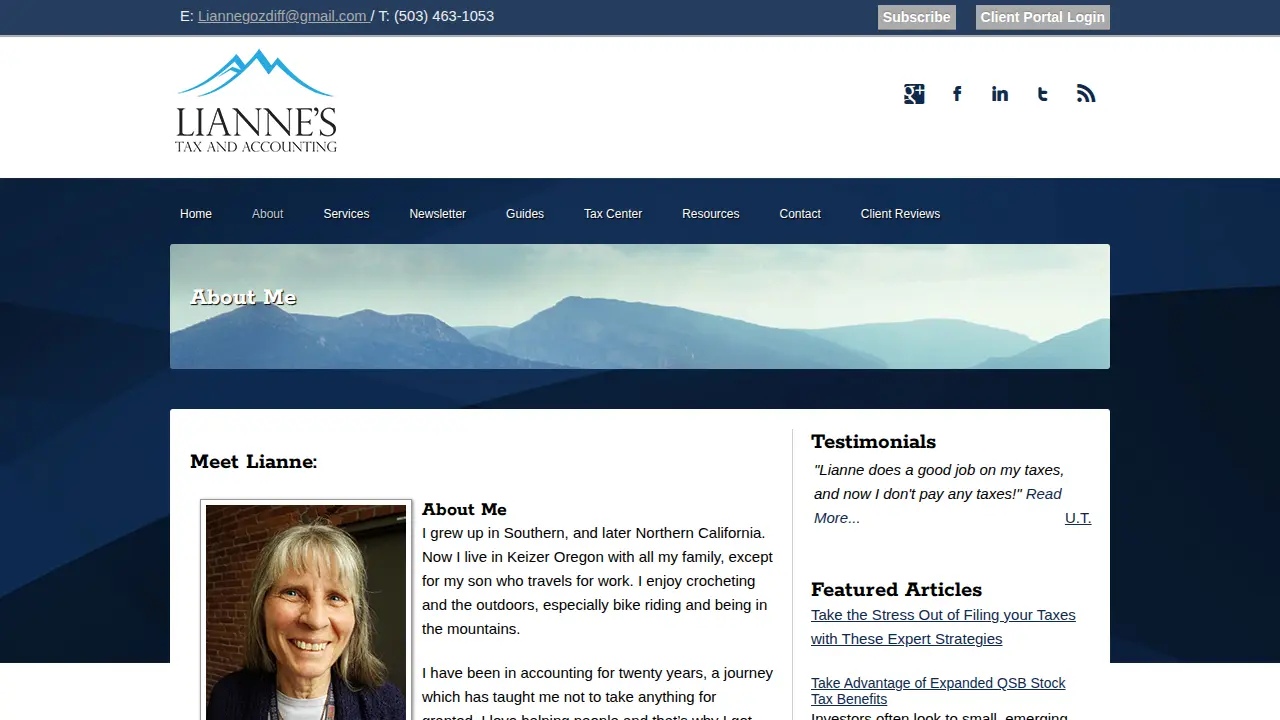 Lianne's Tax And Accounting page