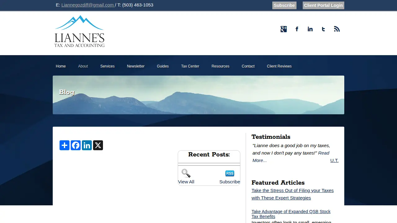 Lianne's Tax And Accounting page